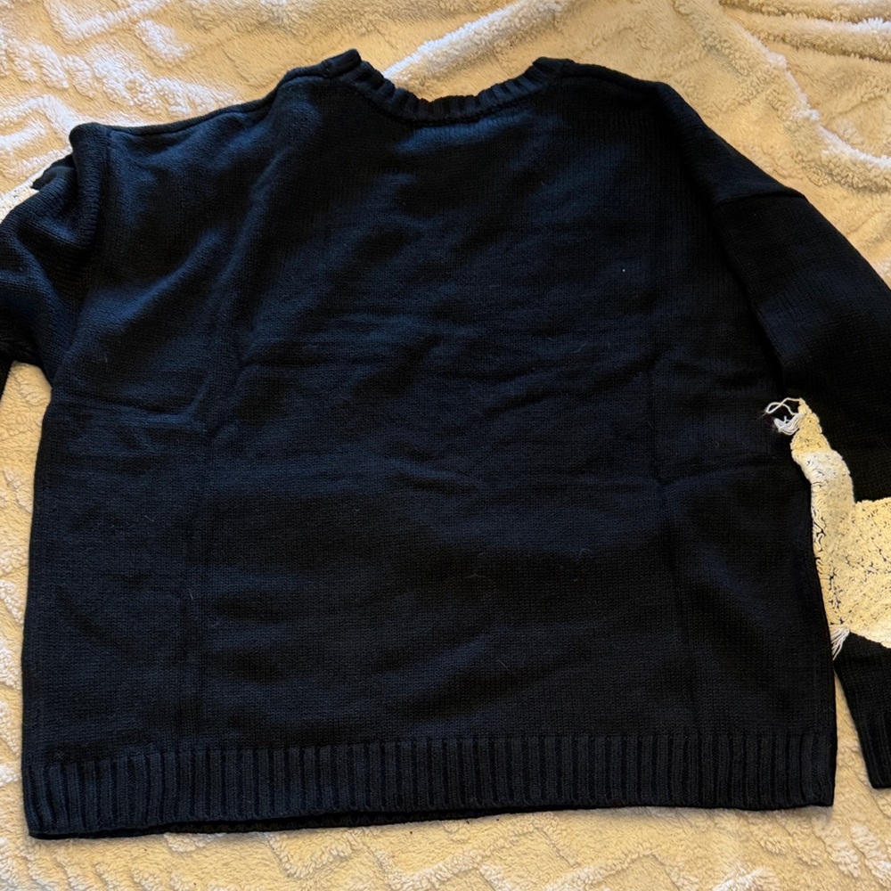 Fantastic Fawn Black and Cream Star Sweater NEW - Picture 7 of 7